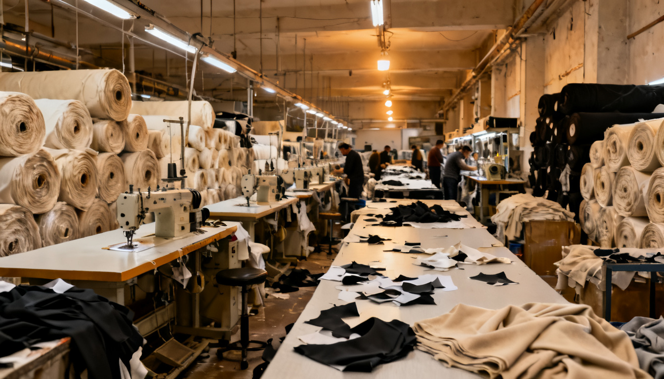 Textile manufacturing in Turkey with fabric and garment production
